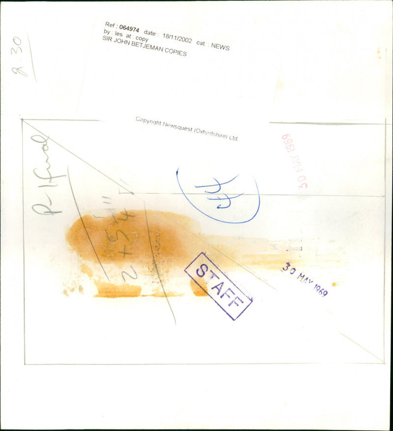 Sir John Betjeman - Vintage Photograph