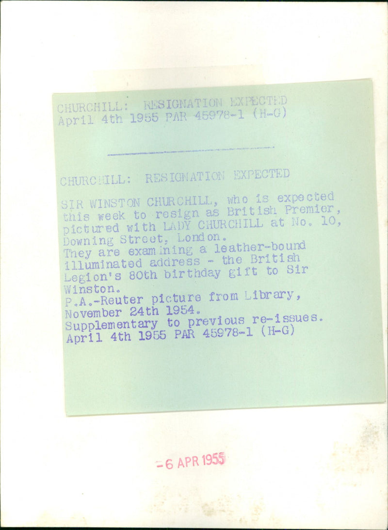 Winston Churchill with wife Clementine - Vintage Photograph