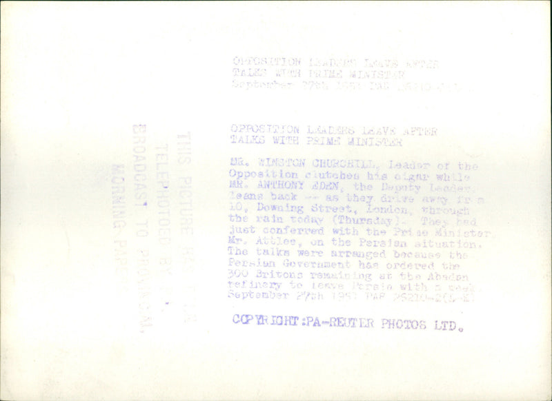 Winston Churchill - Vintage Photograph