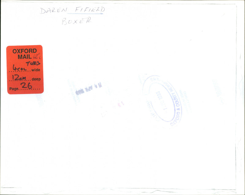 Darren Fifield - Vintage Photograph