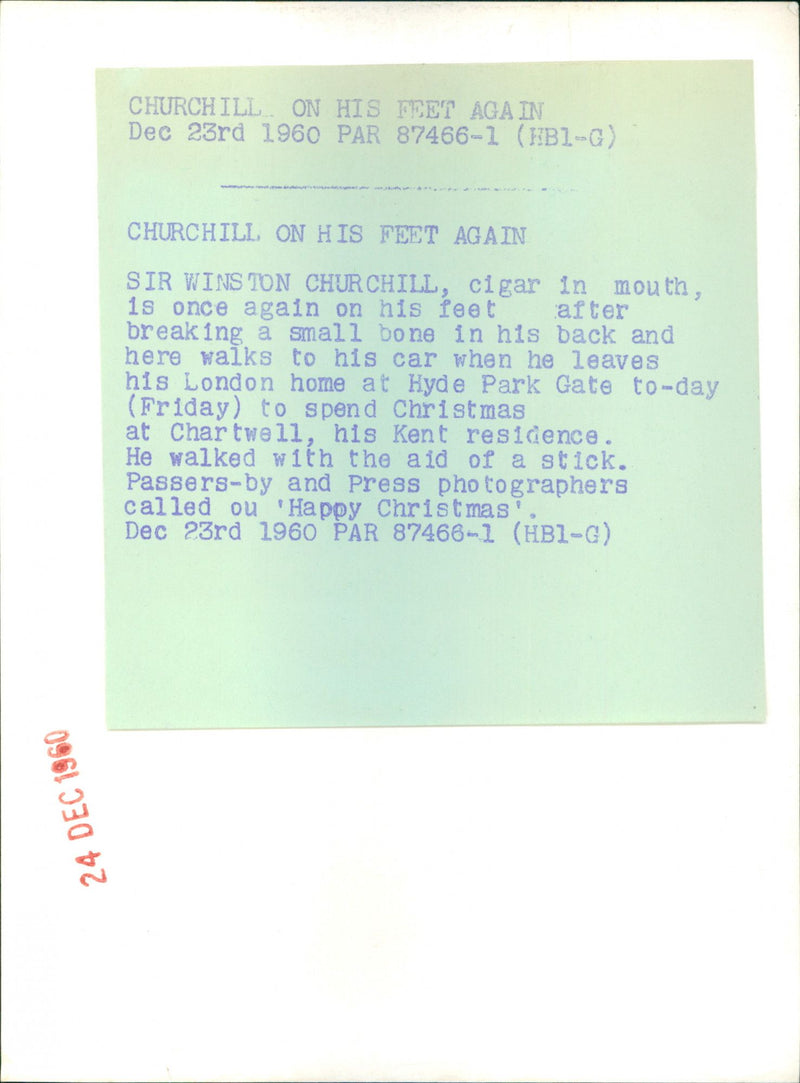 Winston Churchill - Vintage Photograph