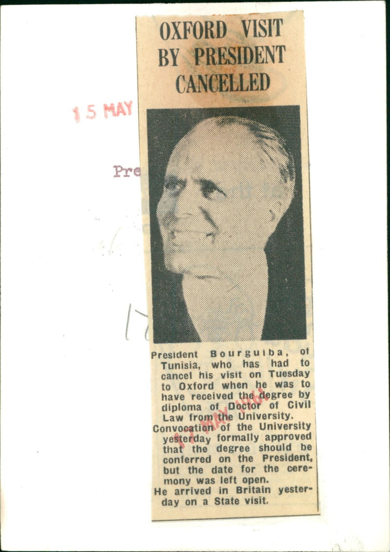 President Bourguiba - Vintage Photograph