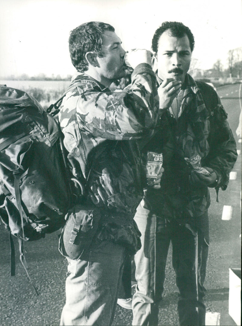 John Conteh and Lewis Collins - Vintage Photograph