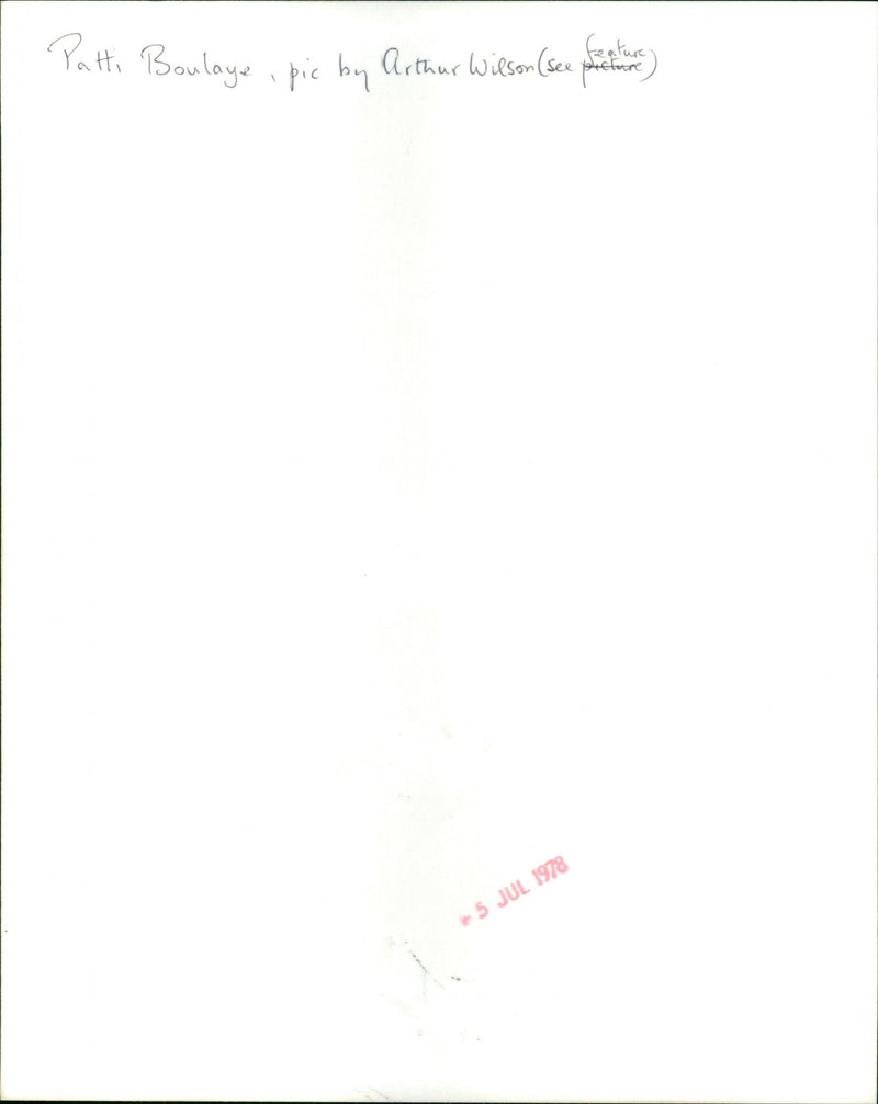 Patti Boulaye - Vintage Photograph