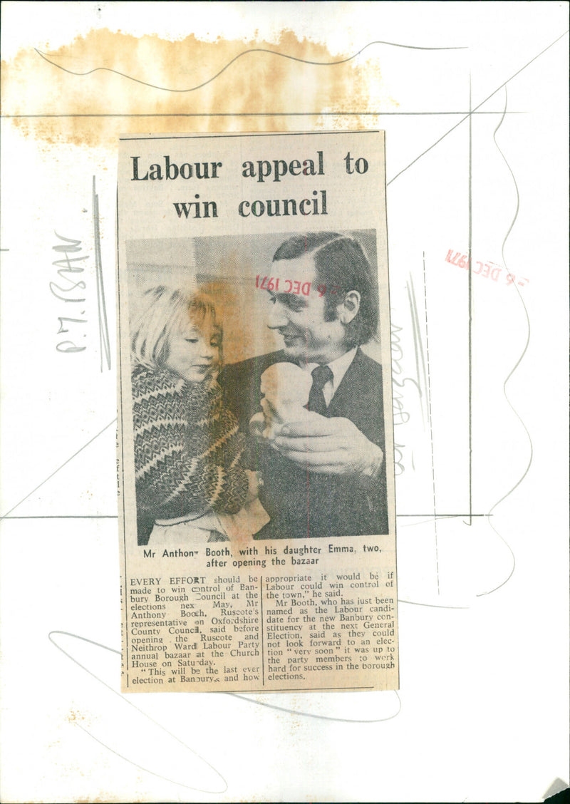 Anthony Booth - Vintage Photograph