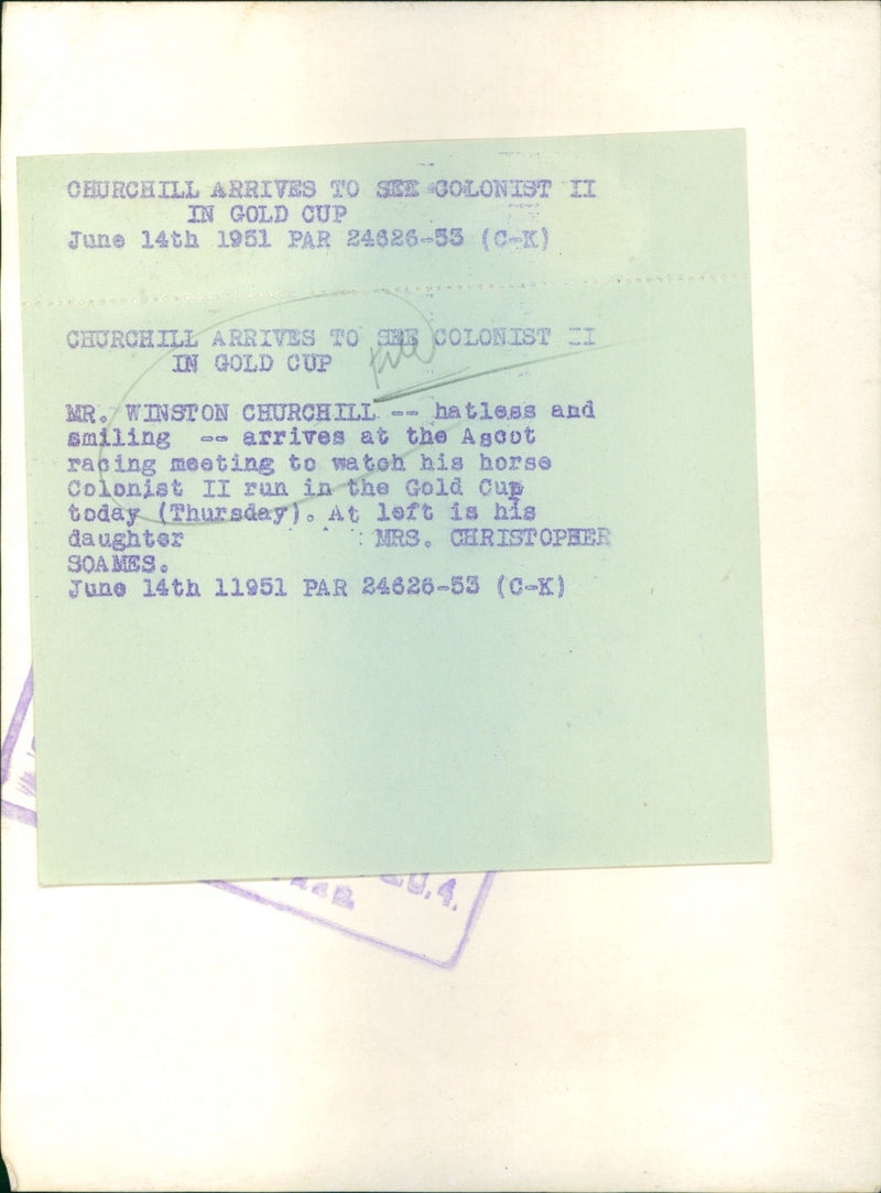 Winston Churchill - Vintage Photograph