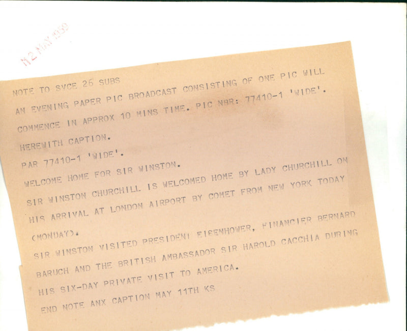 Winston Churchill with wife Clementine - Vintage Photograph