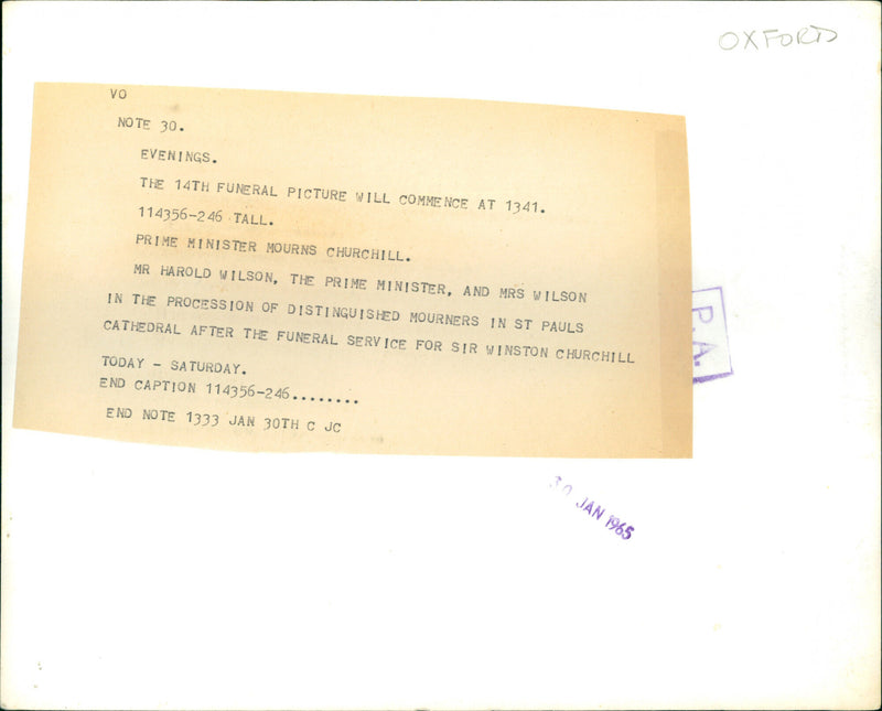 Mr. Harold Wilson - Vintage Photograph