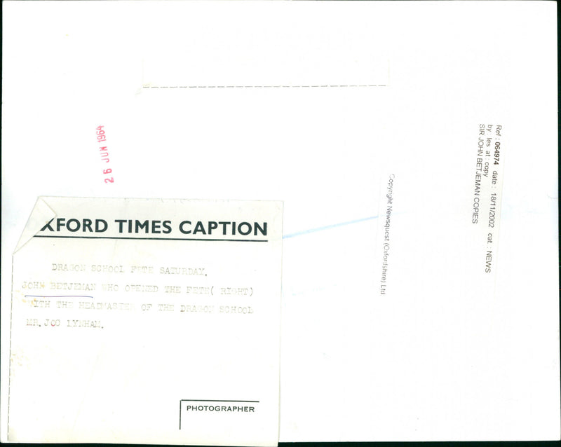 John Betjeman - Vintage Photograph