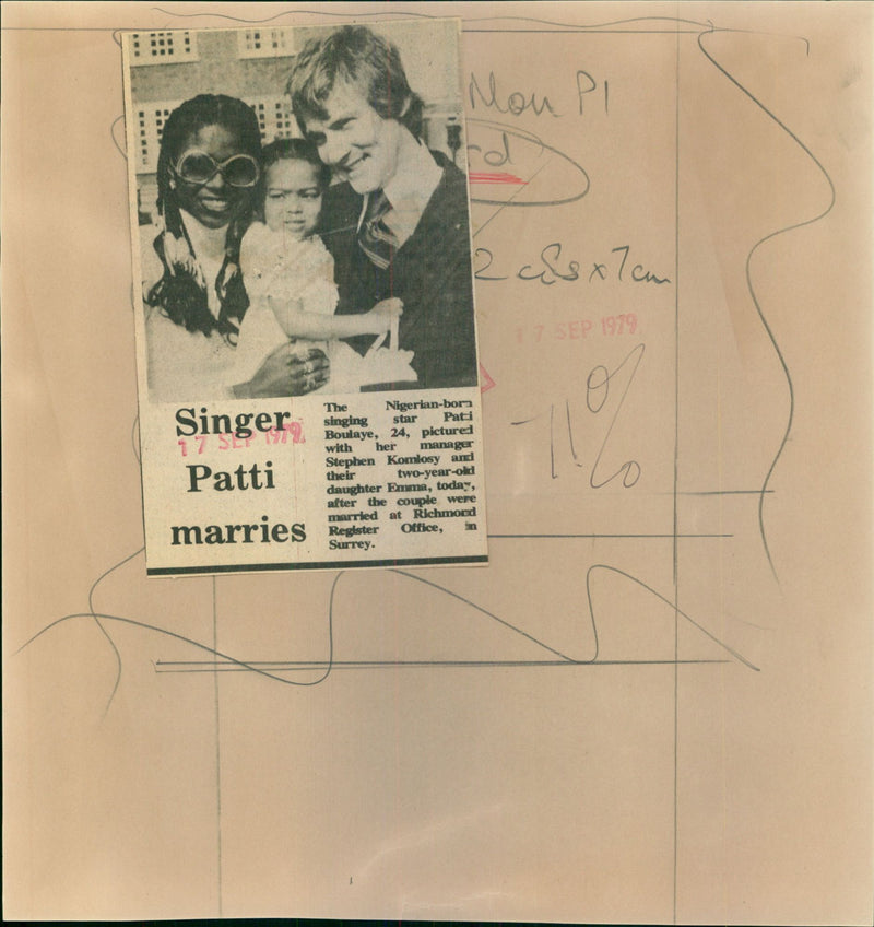 Patti Boulaye - Vintage Photograph