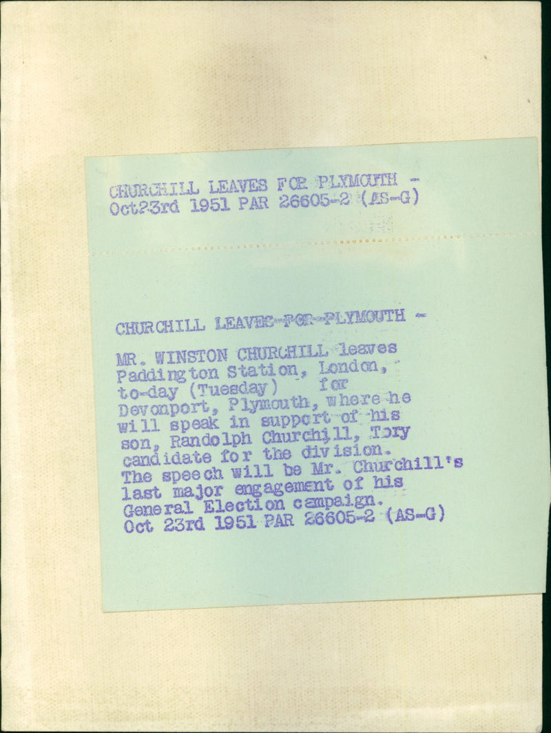 Winston Churchill - Vintage Photograph