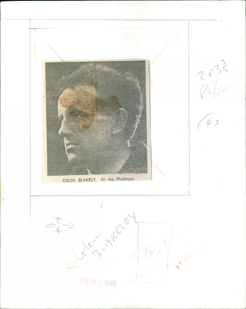 Colin Blakely - Vintage Photograph