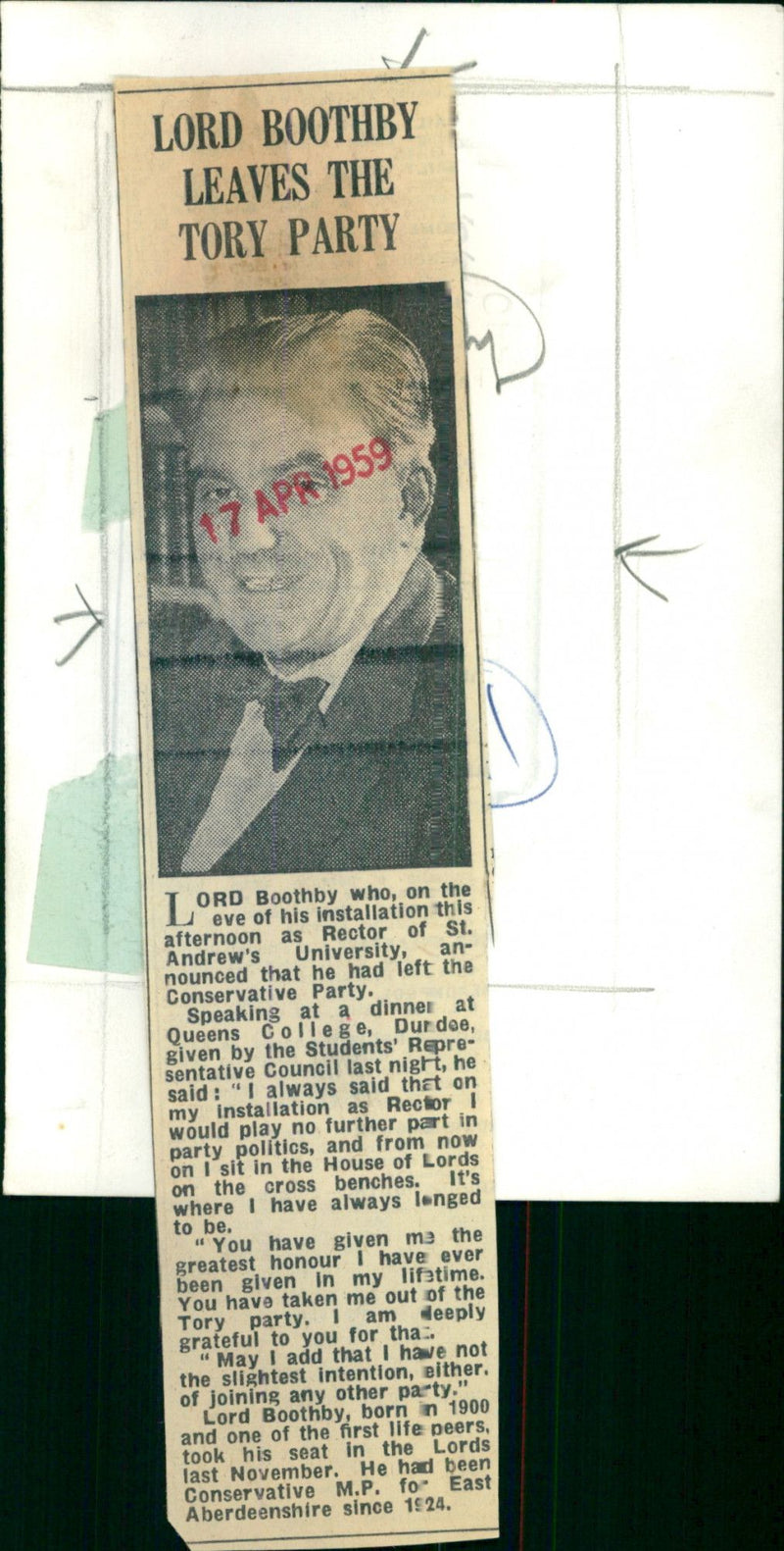 Robert Boothby - Vintage Photograph