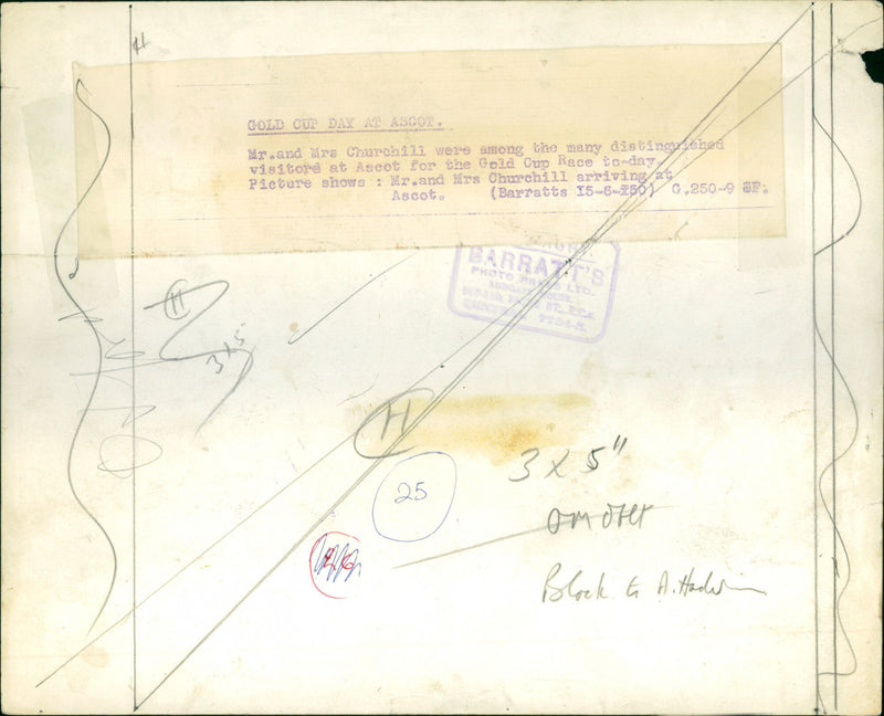 Mr. and Mrs. Churchill - Vintage Photograph