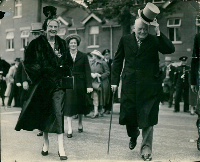 Mr. and Mrs. Churchill - Vintage Photograph