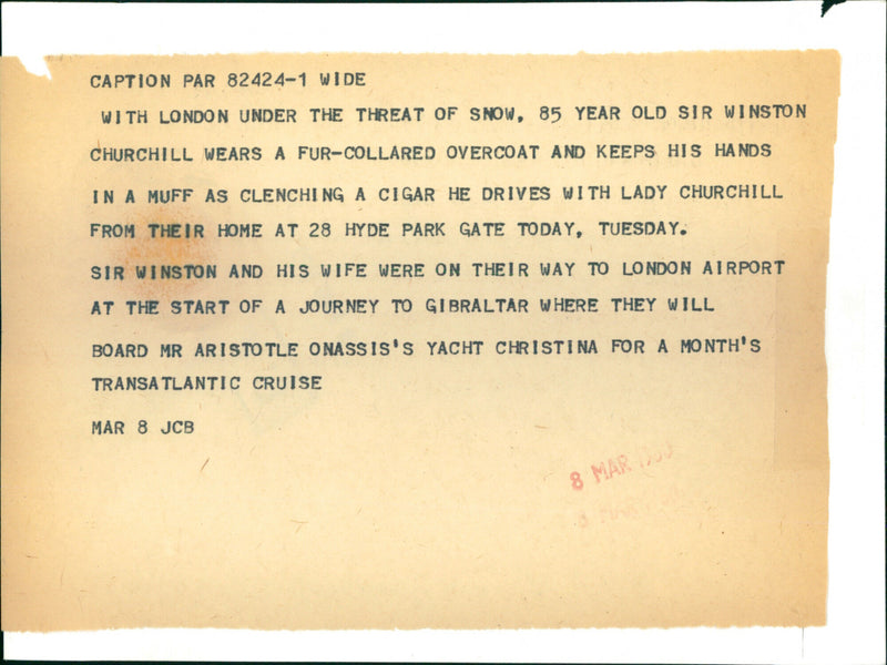 Winston Churchill with wife Clementine - Vintage Photograph