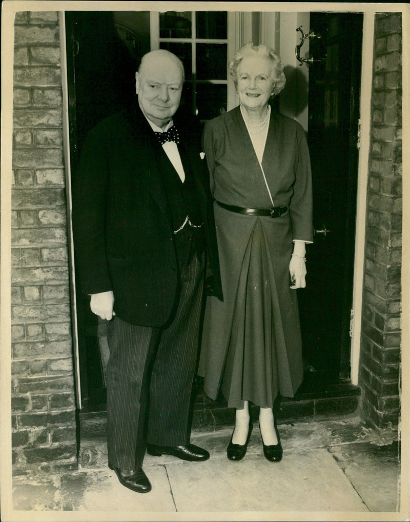 Sir Winston and Lady Churchill - Vintage Photograph