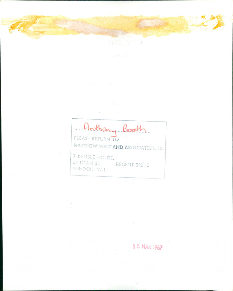 Anthony Booth - Vintage Photograph