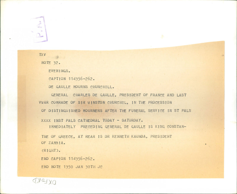 General Charles De Gaulle - Vintage Photograph