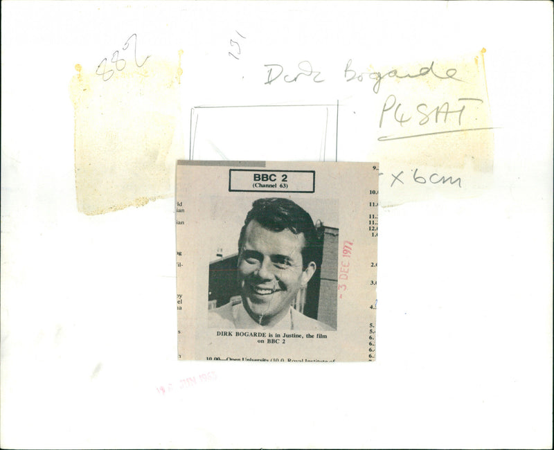 Dirk Bogarde - Vintage Photograph