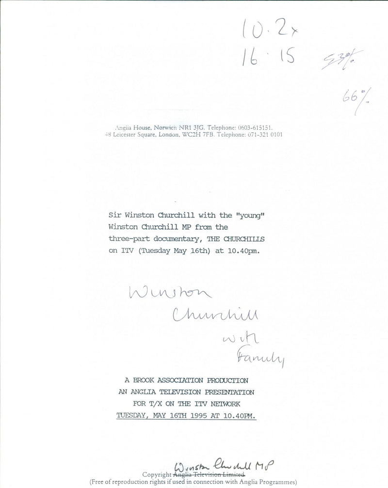 Winston Churchill - Vintage Photograph