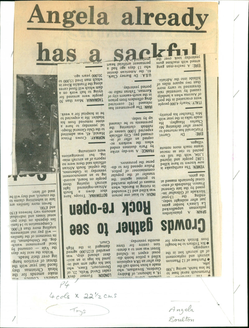 Angela Boulton - Vintage Photograph