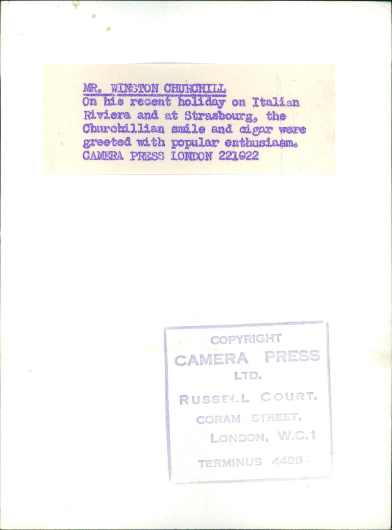 Winston Churchill - Vintage Photograph