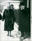 Winston Churchill with wife Clementine - Vintage Photograph