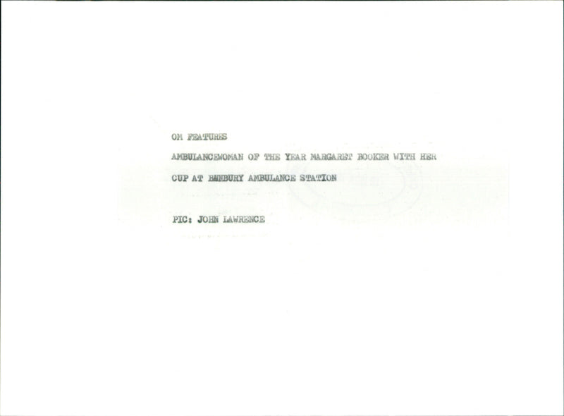 Margaret Booker - Vintage Photograph