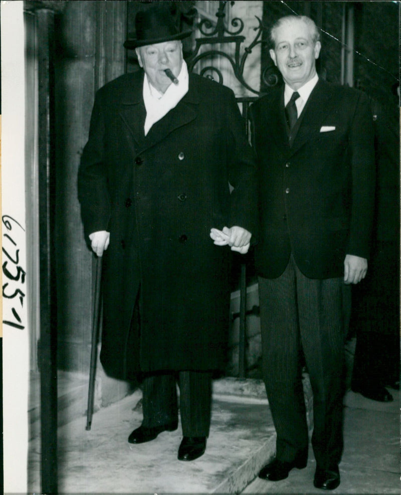 Winston Churchill and Harold Macmillan - Vintage Photograph
