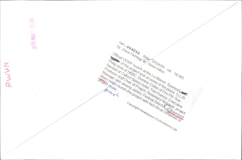 OFFICIAL OMMF LAUNCH - Vintage Photograph