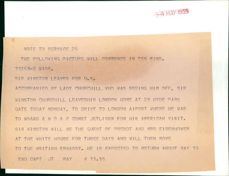 Winston Churchill with wife Clementine - Vintage Photograph