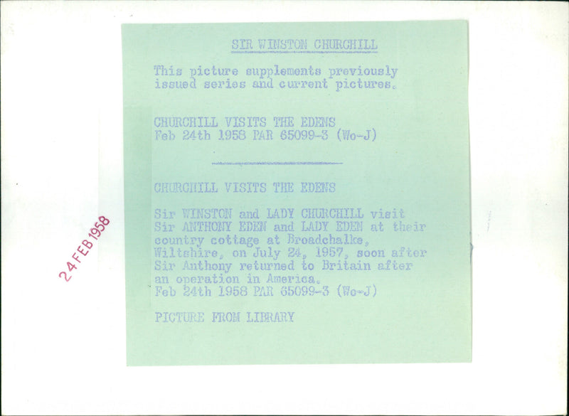 Winston Churchill with wife Clementine - Vintage Photograph