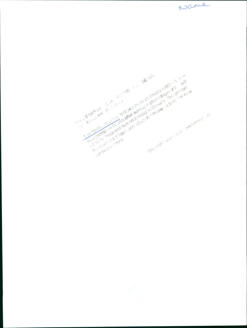 Mrs. Shirley Baylas - Vintage Photograph