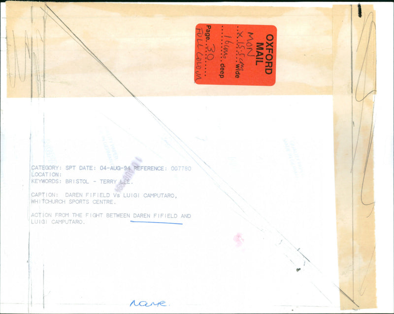 Darren Fifield - Vintage Photograph