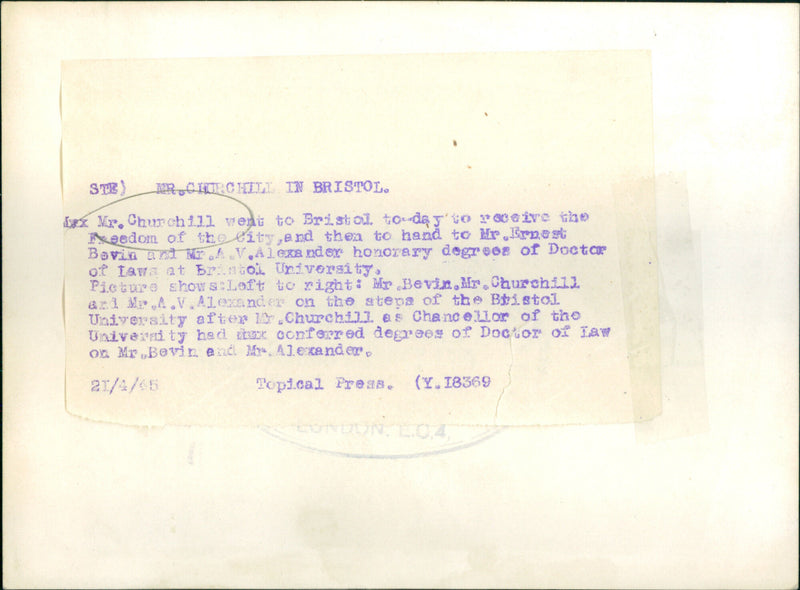 Winston Churchill - Vintage Photograph