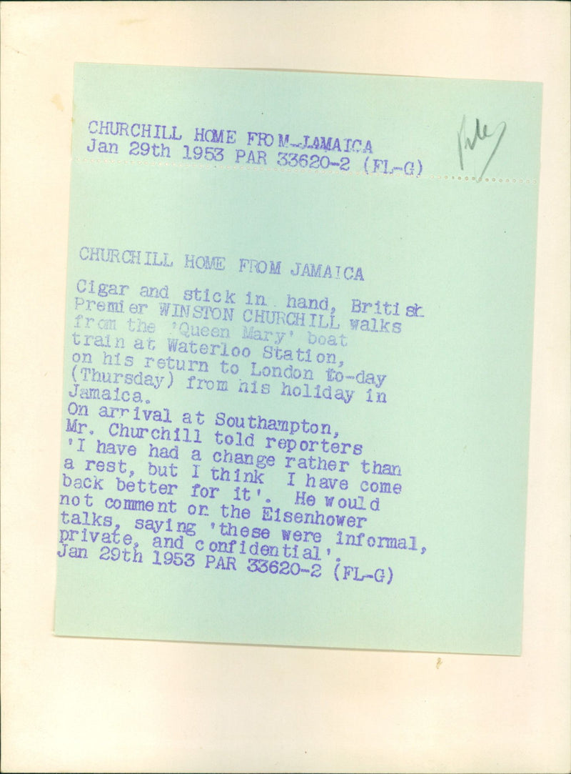 Winston Churchill - Vintage Photograph