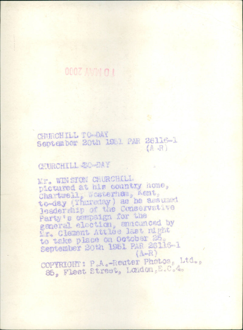 Winston Churchill - Vintage Photograph