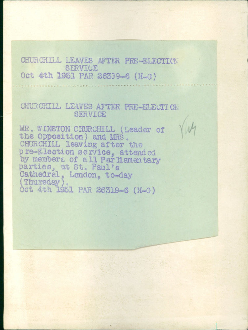 Winston Churchill with wife Clementine - Vintage Photograph