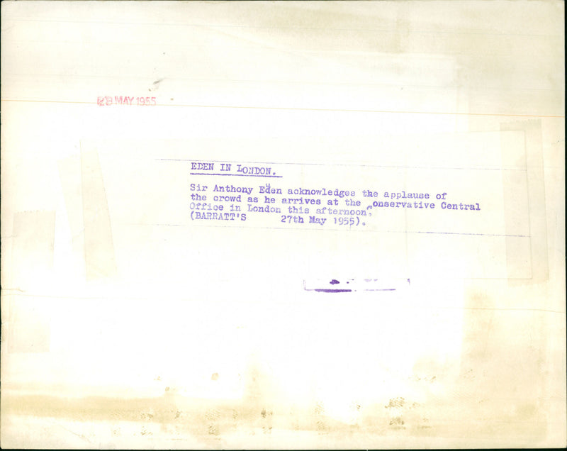 Sir Anthony Eden - Vintage Photograph