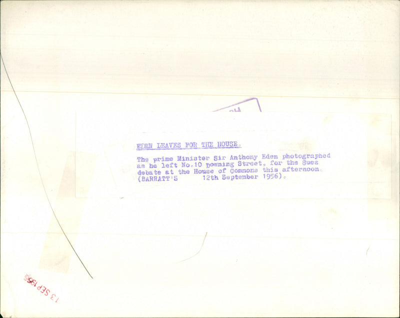 Sir Anthony Eden - Vintage Photograph