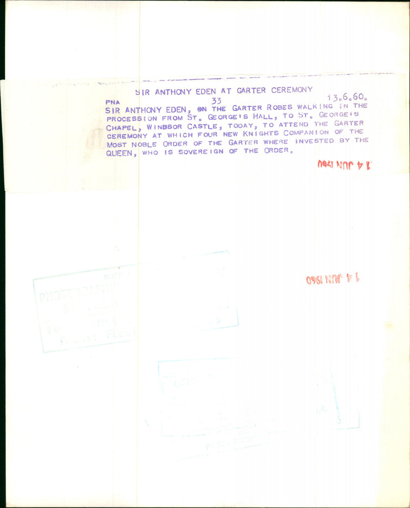 Sir Anthony Eden - Vintage Photograph