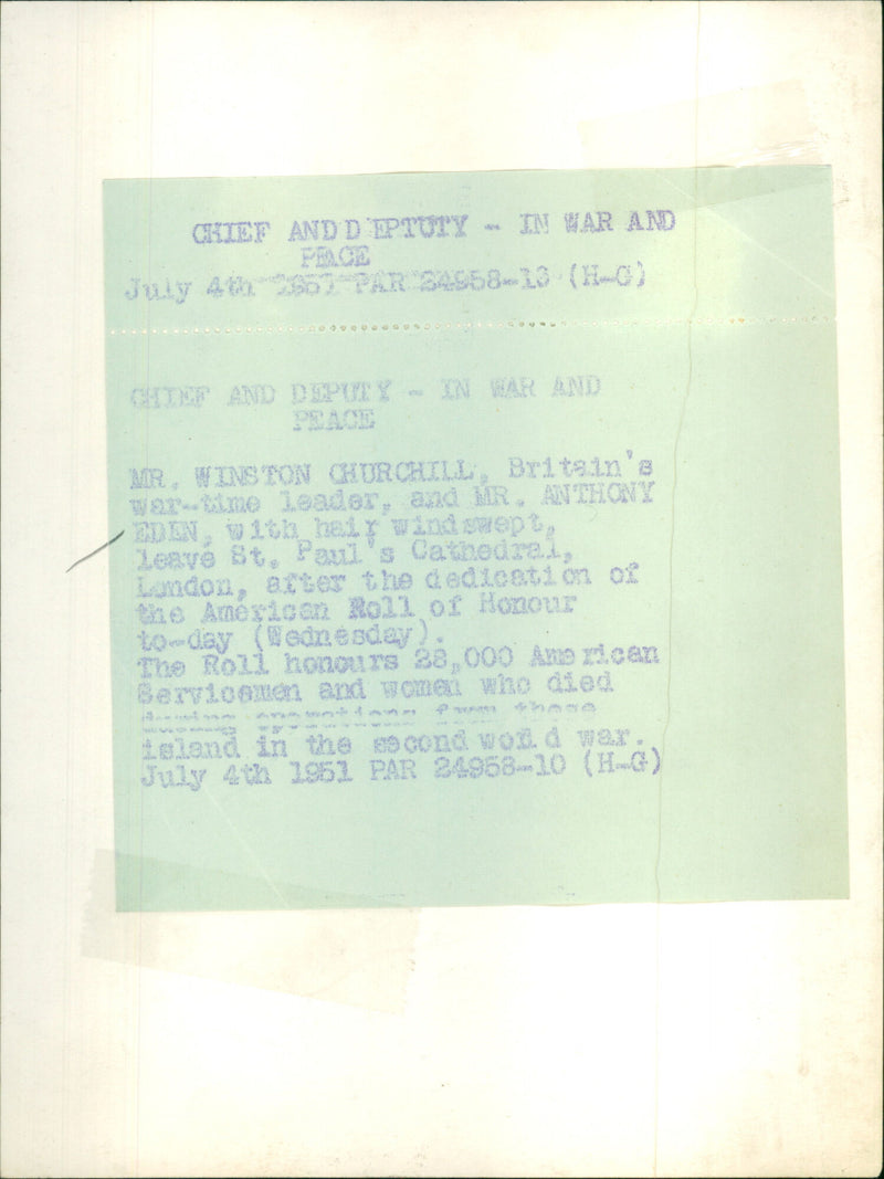 Sir Anthony Eden - Vintage Photograph