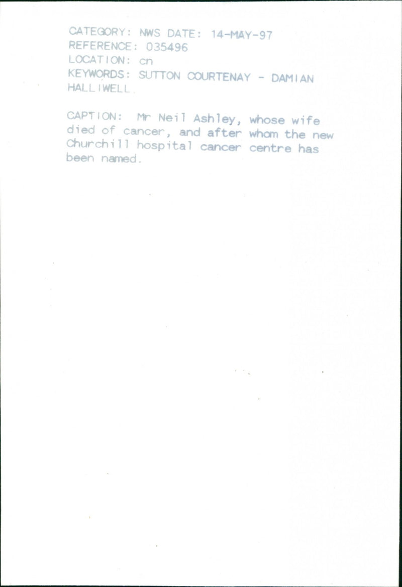 Neil Ashley - Vintage Photograph