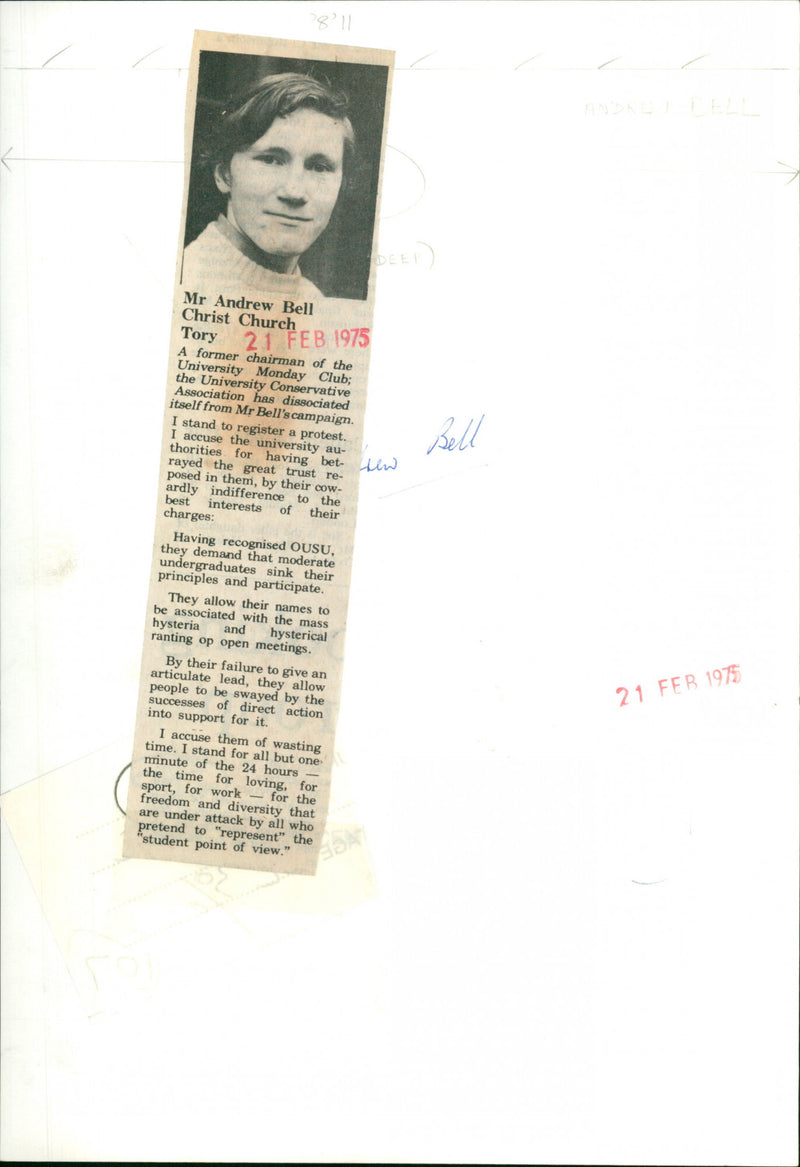 Andrew Bell - Vintage Photograph