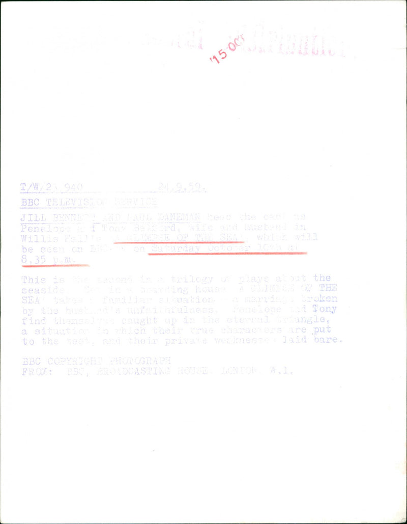 Jill Bennett - Vintage Photograph