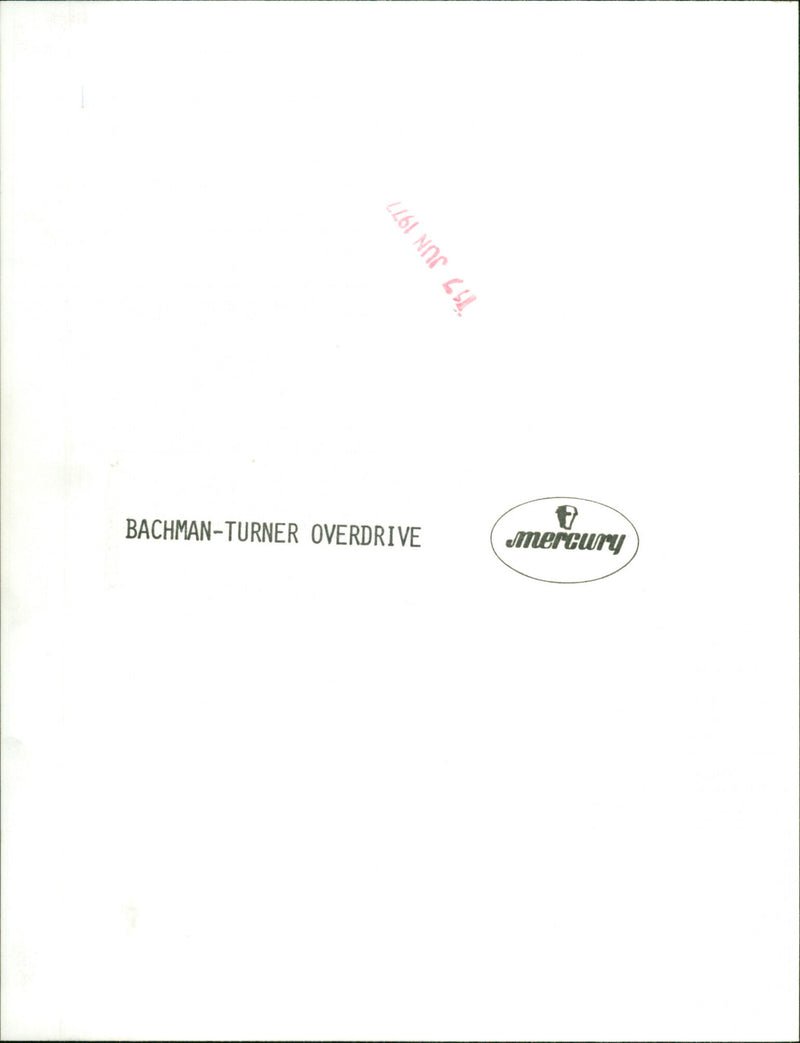 Bachman-Turner Overdrive - Vintage Photograph