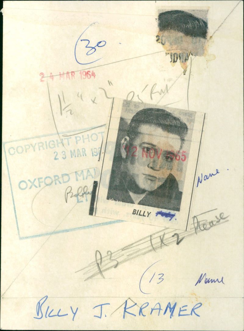 Billy J. Kramer - Vintage Photograph