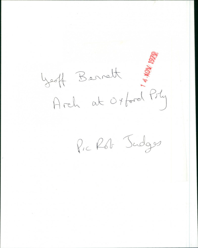 Yeoff Bennett - Vintage Photograph