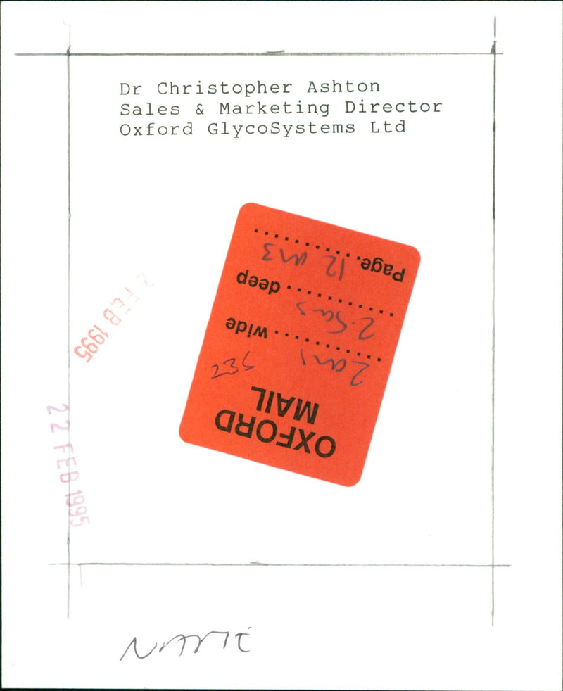 Christopher Ashton - Vintage Photograph